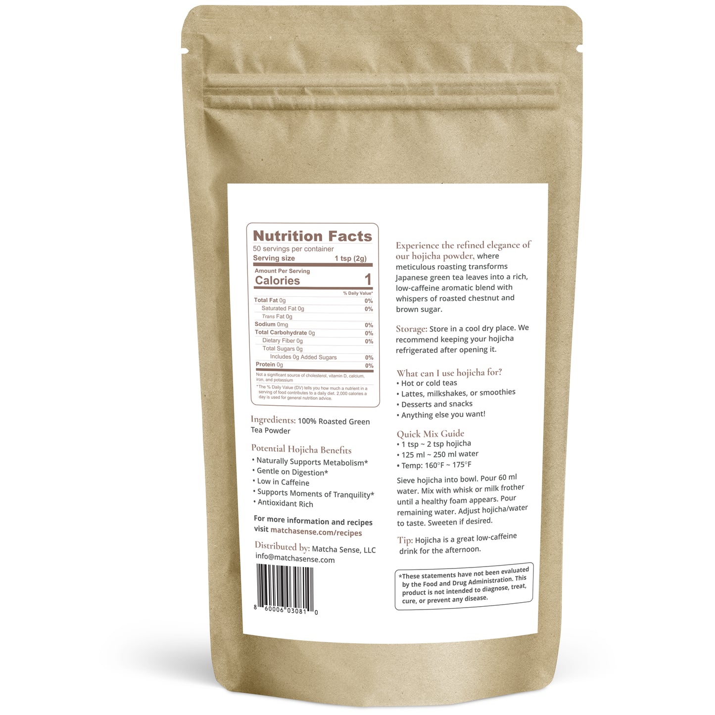 Artisan Grade Slow-Roasted Hojicha Powder