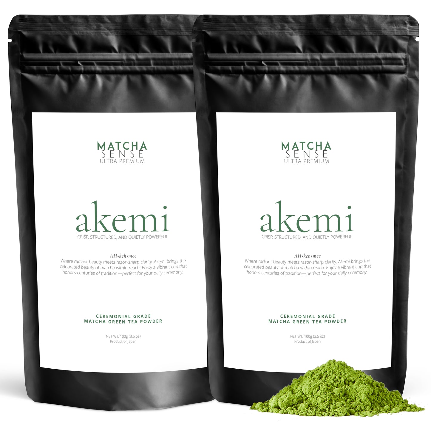 Ceremonial Grade Matcha Green Tea Powder — Akemi