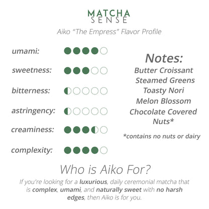 Single Origin Okumidori Ceremonial Grade Matcha — "Aiko" (30g/1.06oz)